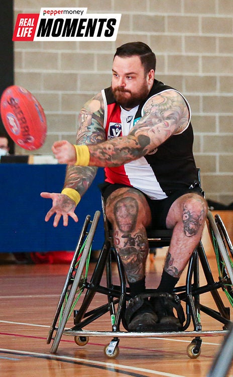 VWFL Saints versus Richmond: Wheelchair footy